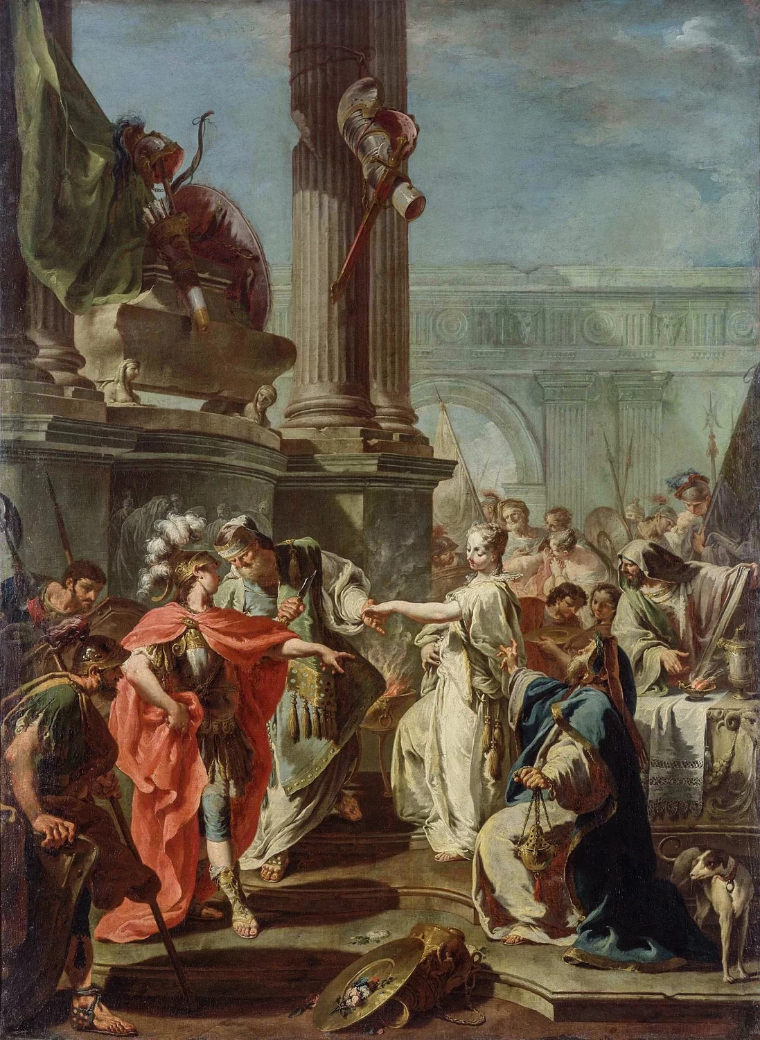 5-Giovanni Battista Pittoni - Il sacrificio di Polissena - Hermitage, San Pietroburgo